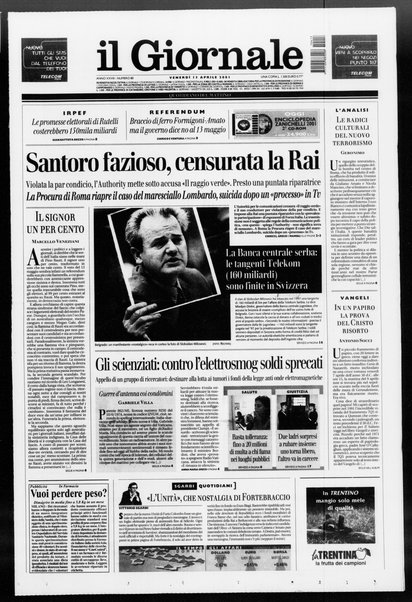 Il giornale : quotidiano del mattino